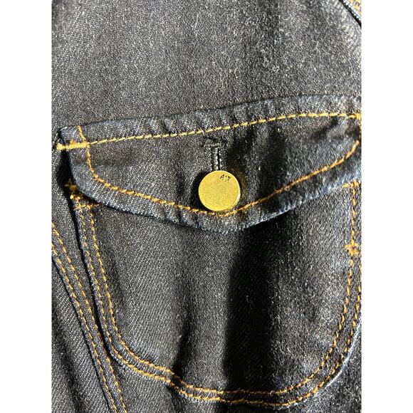 Armani Exchange Jean gold Zip Jean Dress  Size 10 - Picture 9 of 14